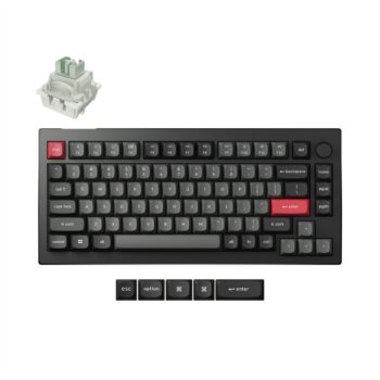 Keychron C75 HE 8K (C75H-M1-US) Hall Effect Keyboard RGB Magnetic Switch Black 75% US Layout