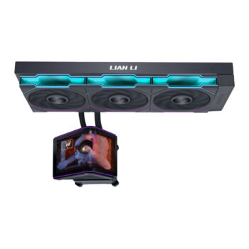 Lian Li HydroShift II OLED Curved 360TL - 360mm AIO Water Cooling - 6.67" 2Κ Display - Black